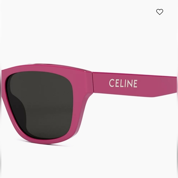 NWT CELINE MONOCHROMS SQUARE HOT PINK SUNGLASSES 🕶 - Picture 4 of 12